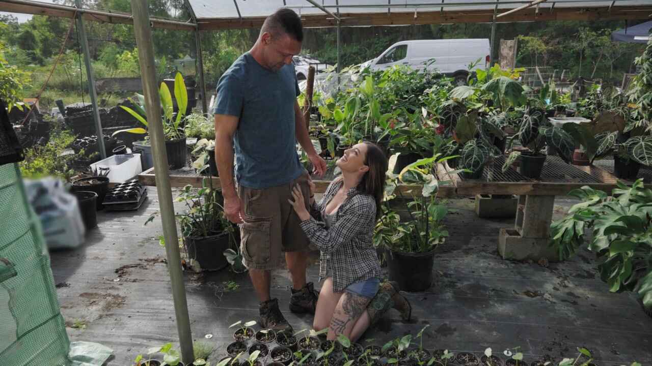 RKPrime Katie Kingerie Getting Banged in the Greenhouse XXX